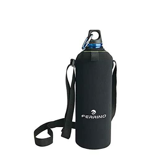 Ferrino Neo Drink, Borraccia con Rivestimento in Neoprene Grigio