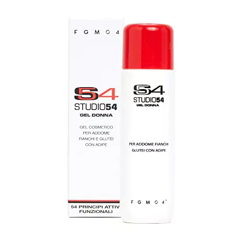 FGM04 Cosmetica Professionale - Studio54 Gel Donna - Gel cosmetico per Addome Fianchi e Glutei - Riduce gli Inestetismi della Cellulite e la Pelle a Buccia d'Arancia - 1 confezione da 200 ml