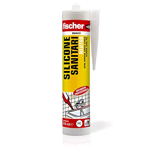 Fischer Silicone Sigillante Sanitari SNS Bianco, Neutro