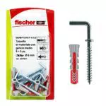 Fischer Tasselli DUOPOWER 6 C/2 K in Blister, 6 Tasselli Bi Materiale