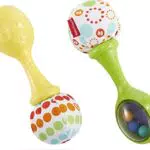 Fisher-Price - Maracas Baby Scoperte, 2 Coloratissime Maracas Da Afferrare