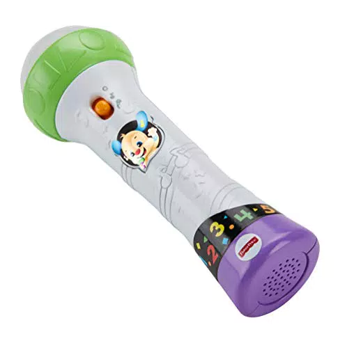 Fisher-Price Microfono Baby Rock, Giocattolo per Imparare Cantando con 2 modalità di Gioco
