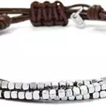 Fossil Bracciale Da Donna, Bracciale Regolabile Da 63 mm In Metallo Marrone