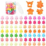Fumanduo 100 Pezzi Fermagli per Capelli Colorati a Fiore
