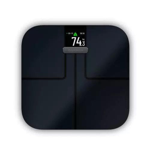 Garmin Index S2 Black Bilancia Impedenziometrica, con Schermo a Calori