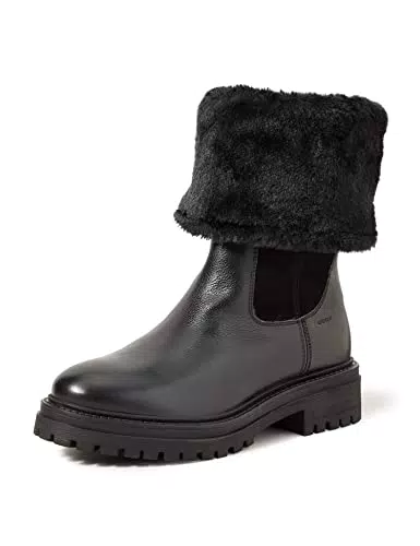 Geox D Iridea M, Stivali Donna, Nero