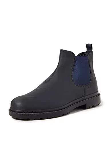 Geox U Andalo A, Stivaletti Uomo, Nero/Blu