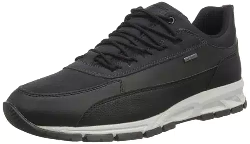 Geox U Delray B Abx B, Sneakers, Uomo, Nero Grigio Black Anthracite