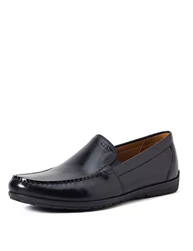 Geox U Siron W C, Mocassini Uomo, Nero