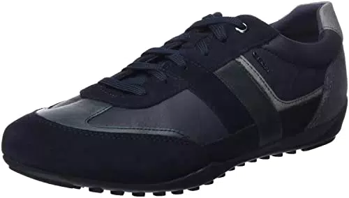 Geox U Wells B, Sneakers Uomo, Blu Navy