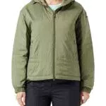 Geox W Spherica Giacca, Olivina, 48 Donna