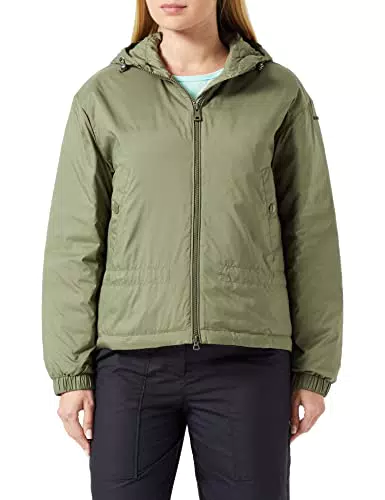 Geox W Spherica Giacca, Olivina, 48 Donna