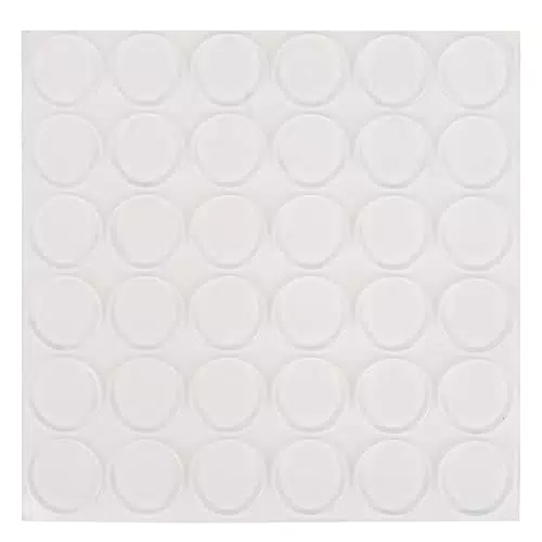GGISUI 36pcs Gommini Paracolpi Trasparente Gommini Adesivi Cilindrico Proteggi Muro da Sedie Utilizzato per Ridurre il Rumore Quando i Mobili Sono Chiusi e Evitare Danni ai Mobili Dovuti all'Impatto