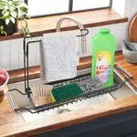Glovios multifunzionale per lavello da cucina, Porta spugna da cucina in acciaio inossidabile