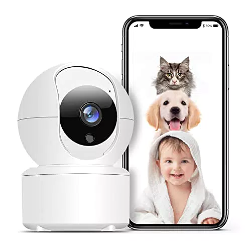 GT HITGX telecamera wifi interno 2K HD baby monitor videocamera sorveglianza visione notturna audio bidirezionale sensore movimento allarme casa videosorveglianza telecamera per cani/gatti
