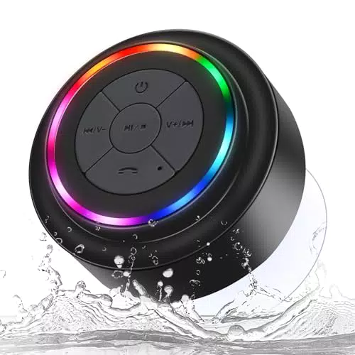 HAISSKY Bluetooth Cassa Altoparlante Impermeabile da Doccia-Wireless Speaker Waterproof Con Microfono Integrato
