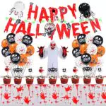 Halloween Decorazioni Casa, Halloween Kit - Festone Happy Halloween
