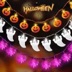 Halloween Luci Stringa, 3 PCS Stringa di Fantasmi 20 LED 3M