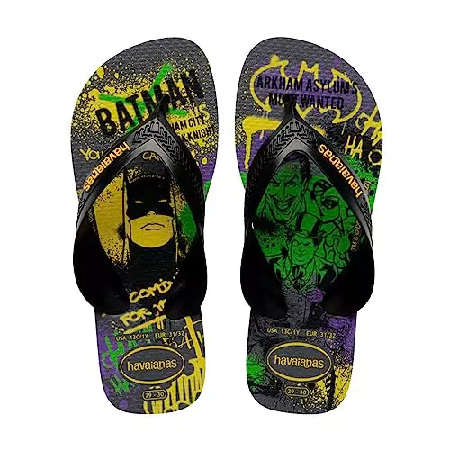 Havaianas Kids Max Herois GreyBlack Infradito Grigio Acciaio/Nero