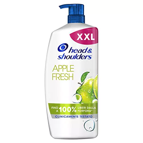 Head & Shoulders Shampoo Antiforfora Apple Fresh, Per Capelli Grassi E Cute