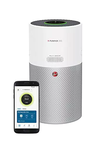 Hoover HHP30C011 H-Purifier 300 Purificatore d'Aria con Filtro HEPA e Filtro ai Carboni Attivi per Allergeni e Pollini