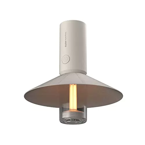 HOTO Torcia da Campeggio, USB-C Ricaricabile, Paralume Staccabile