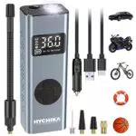 HYCHIKA Compressore Portatile, Compressore Aria Portatile 12V