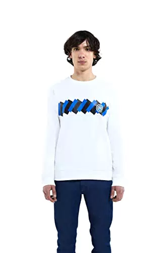 Inter Felpa Girocollo Bianco, Unisex