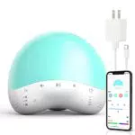 ISEKIE Luce Notturna LED, lampada da tavolo a luce calda e morbida