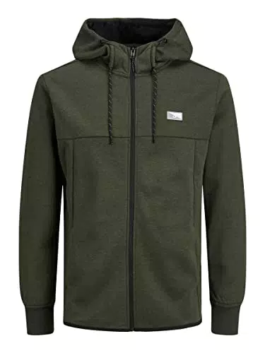 JACK & JONES Felpa con Cappuccio Jcoair Noos. Giacca Sportiva
