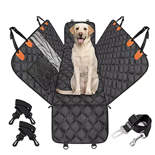 JOEJOY Coprisedili Auto per Cani Coprisedile Auto per Cani 142x49x57cm Telo Macchina per cani Telo Macchina Cane con protezione laterale e finestra