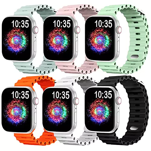 JOIENDY 6 Pezzi Cinturini Compatibile con Apple Watch 42mm 44mm 45mm 49mm