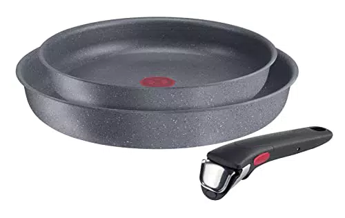 Lagostina Ingenio Mineralis Eco Set Padelle Antiaderenti in Alluminio 100% Riciclato