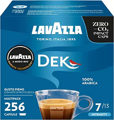 Lavazza, A Modo Mio Dek Cremoso, 256 Capsule Caffè