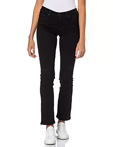 Levi's 314 Shaping Straight Soft Black, Jeans Donna