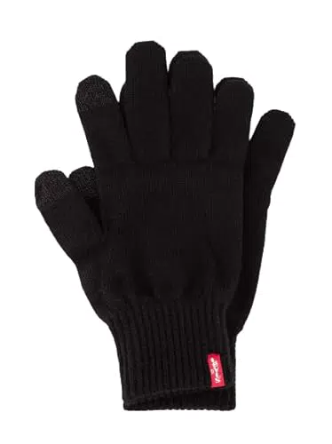 Levi's Ben Touch Screen Gloves, Guanti Uomo, Nero, Medium