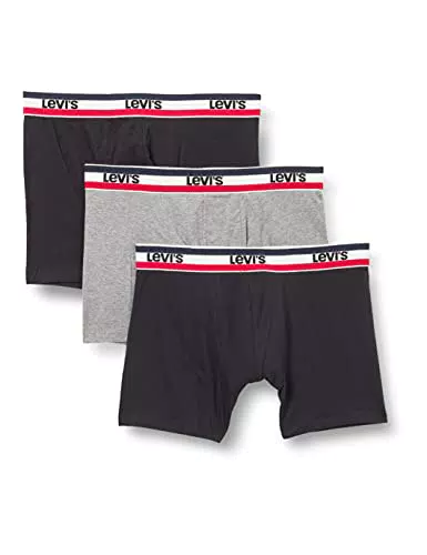 LEVIS Boxer, Uomo, Nero Pacco da 3