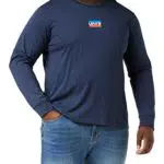 Levi's Ls Std Graphic - Maglietta, T-shirt Uomo, Ls Std Graphic Tee Mini Sportswear Ls Srt Dress Blues