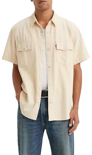 Levi's Ss Relaxed Fit Western, Camicie Uomo, Newman Ecru