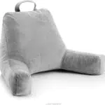 Linenspa Cuscino da lettura in fiocchi di memory foam - perfetto come supporto per la schiena per rilassarsi e leggere - Fodera in morbido velluto