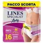 Lines Specialist Pants Discreet, Mutande Assorbenti per Incontinenza Donna