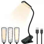 LoQuick Lampada da Lettura, Luce Lettura Ricaricabile USB con 16 LED 3 modalità