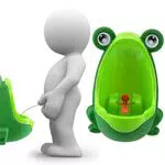 Lorcoo Urinoir enfant, Urinoir pour garçon en forme de grenouille pour bébé