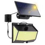 Luce Solare Led Esterno con Sensore di Movimento, Faretti Solari a Led da Esterno