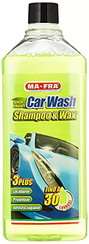 Ma-Fra CarWash, Shampoo e Cera, Lucidante, Protettivo e Autoasciugante