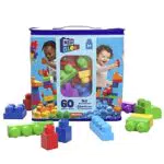 Mega- Sacca Ecologica Blocchi da Costruzione, Giocattolo per Bambini 1+ Anni