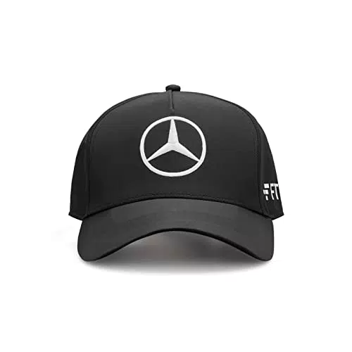 Mercedes AMG Petronas Formula One Team - Collezione Ufficiale di Formula 1 Merchandising - Berretto della Squadra George Russell 2022 - Nero- Dimensioni:Taglia Unica