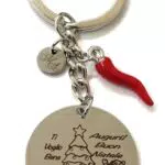 MODA MavillA Portachiave Natale babbo natale albero decorazioni corno portafortuna idea regalo