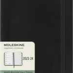 Moleskine Weekly Planner 2023-2024, copertina morbida, large, nero