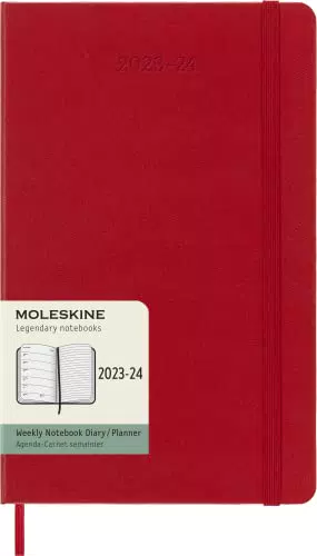 Moleskine Weekly Planner 2023-2024, Agenda 18-Mesi, Diario Accademico